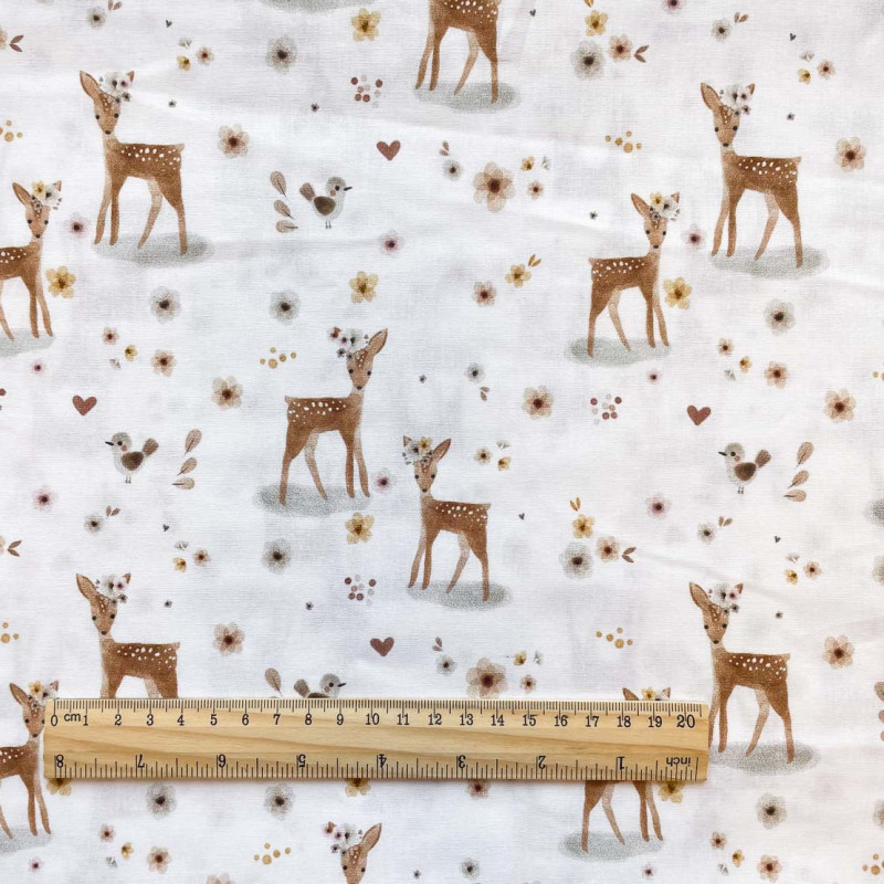 Printed Cotton ELAFINA White / Natural Multicolored